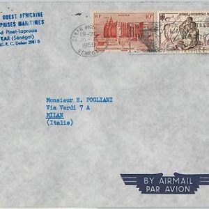 59362 - Afrique occidentale française SENEGAL - POSTAL HISTORY: COVER to ITALY