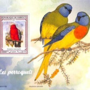 A7667- DJIBOUTI - Stamp Sheet - 2021 BIRDS Parrots
