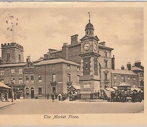 55244  -  GREAT BRITAIN -  VINTAGE POSTCARD :  Rugby, Warwickshire  1903 MARKET