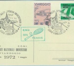 67741 - ITALY - POSTAL HISTORY - SPECIAL Postmark 1972 - UNIVERSIADE:  Tennis