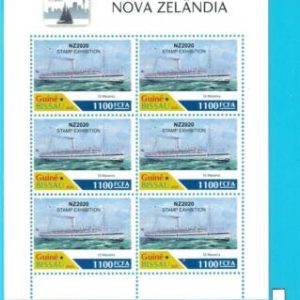 A1888 - GUINEA BISSAU, ERROR: MISSPERF, MINI S - 2020, SS Marama Ship, Red Cross