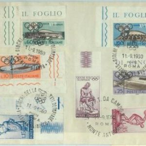 67990 - ITALY - POSTAL HISTORY -   ROME 1960 Winter Games LAST DAY of GAMES