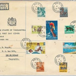 62921 - TANGANIKA - POSTAL HISTORY - 1961  FDC COVER with INFORMATION BOOKLET