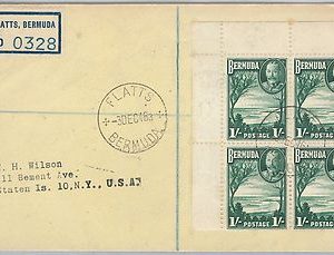 52297 -  BERMUDA -  POSTAL HISTORY: REGISTERED COVER to USA 1946
