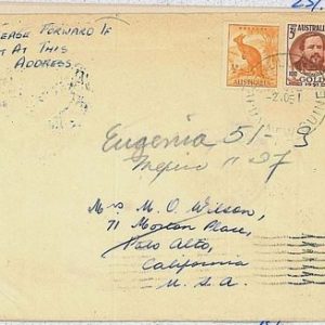 POSTAL HISTORY - AUSTRALIA  PAPUA NEW GUINEA from Bulolo to USA - REDIRECTED !
