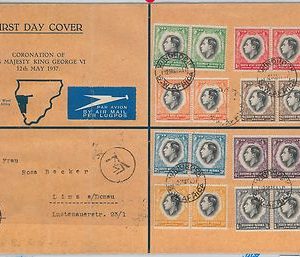 62916 - SOUTH AFRICA - POSTAL HISTORY - FDC COVER 1937   ROYALTY  King George VI