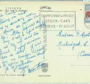 67716 - FRANCE - POSTAL HISTORY - postmark on POSTCARD 1965: Stock cars