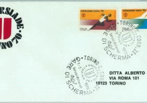 67749 - ITALY - POSTAL HISTORY - SPECIAL Postmark 1970 - UNIVERSIADE: Fencing
