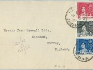 69095 - JAMAICA  - POSTAL HISTORY -   COVER 1937 - ROYALTY - FDC?