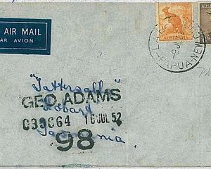 Kangaroo POSTAL HISTORY -  AUSTRALIA  PAPUA NEW GUINEA : cover 1952  from Lae