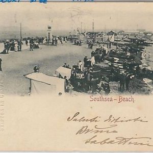 55233  -  GREAT BRITAIN -  Court Size VINTAGE POSTCARD :  Southsea 1900 - NICE!