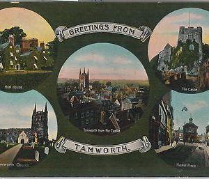55226  -  GREAT BRITAIN -  VINTAGE POSTCARD :  Tamworth, Staffordshire 1917