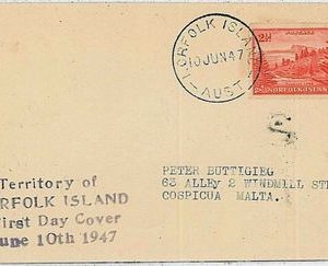 POSTAL HISTORY -  NORFOLK : FDC cover 1947
