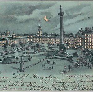 55232 - GREAT BRITAIN - Court Size VINTAGE POSTCARD: LONDON 1900  HOLD TO LIGHT