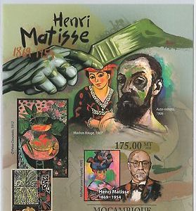MOZAMBIQUE - ERROR, 2011 IMPERF SHEET: Henri Matisse, 20th Cent. Art, Gastronomy