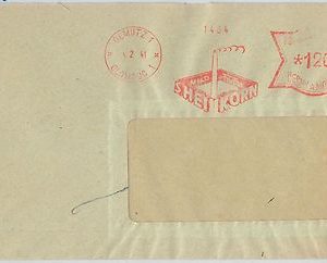 61510  - BOHEMIA MORAVIA - POSTAL HISTORY:  MECHANICAL POSTMARK on COVER 1941