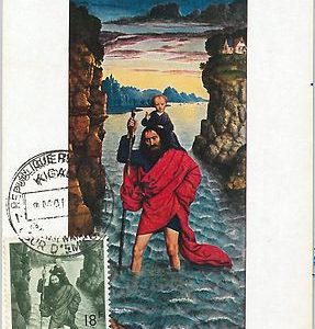 62804 - RWANDA - POSTAL HISTORY: MAXIMUM CARD - ART: Dieric Bouts ST CHRISTOPHER