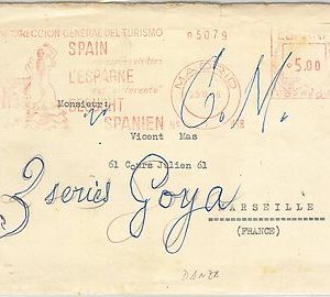 64891 - SPAIN - POSTAL HISTORY - Red MECHANICAL POSTMARK: MUSIC DANCE 1958