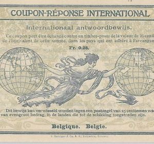 54333 - COUPON REPONSE - ROME  Model : BELGIUM - 0.26 Francs