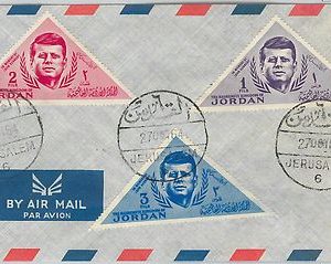 62563 -  JORDAN - POSTAL HISTORY -  COVER : KENNEDY 1964