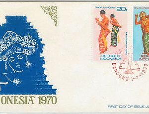 64884 -  INDONESIA - POSTAL HISTORY -  FDC COVER 1970  - ETHNIC Costumes DANCE