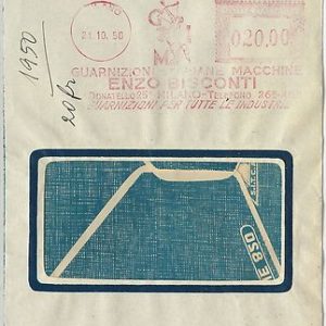 61523 - ITALY -  POSTAL HISTORY - COVER: BISCUITS Food RED MECHANICAL POSTMARK