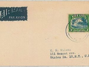 palm trees - POSTAL HISTORY -  NIUE: cover to USA 1948 #1