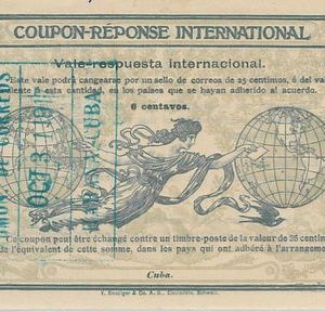 54330 - COUPON REPONSE - ROME  Model : HABANA - 6 c - 1917
