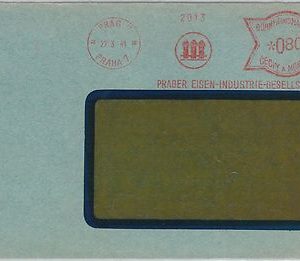 61509  - BOHEMIA MORAVIA - POSTAL HISTORY:  MECHANICAL POSTMARK on COVER 1941