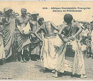 French West Africa  Afrique Occidentale Française -  VINTAGE POSTCARD - ETHNIC