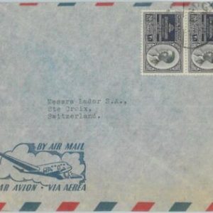 74917 - JORDAN - POSTAL HISTORY -   COVER  to SWITZERLAND  1950's