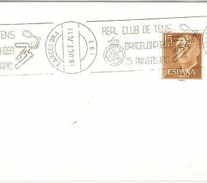 54489 - SPAIN - POSTAL HISTORY: nice SPORTS postmark on COVER:  TENNIS 1974