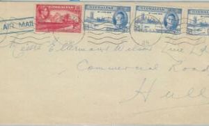 79112 - GIBRALTAR  - POSTAL HISTORY - AIRMAIL COVER  to HULL GB  1947