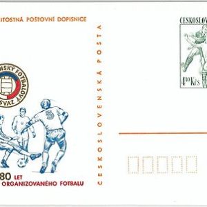 59637 -  CZECHOSLOVAKIA - POSTAL HISTORY: POSTAL  STATIONERY CARD  -  FOOTBALL
