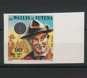 56823 -   Wallis-et-Futuna -  BOY SCOUTS scouting : IMPERF STAMP  1982