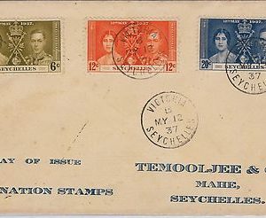 39905 - SEYCHELLES  - POSTAL HISTORY - SG 132/4 FDC COVER - Royalty CORONATION
