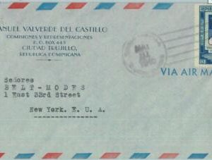 86011 - DOMINICANA - POSTAL HISTORY -   AIRMAIL COVER to USA 1946