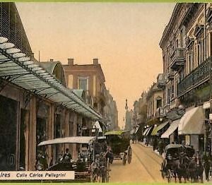 af0440  - ARGENTINA - Vintage Postcard - Buenos Aires - Calle Carlos Pellegrini