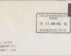 54477 - GB - POSTAL HISTORY:  SPORTS postmark on COVER: TENNIS 1977