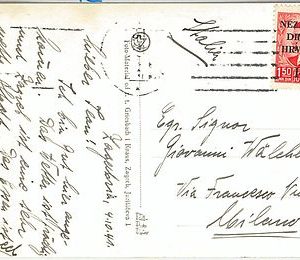 58497 - YUGOSLAVIA - POSTAL HISTORY: OVERPRINTED stamp on POSTCARD to ITALY 1941