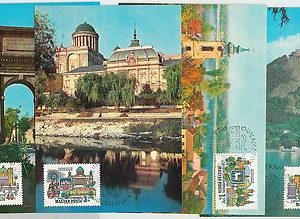 63565 -   HUNGARY - POSTAL HISTORY: Set o 4  MAXIMUM CARDS 1969 - ARCHITECTURE