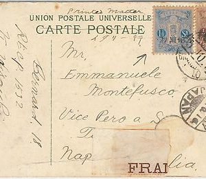 59439 -  JAPAN - POSTAL HISTORY:  POSTCARD to ITALY - 1910