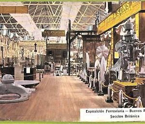 af0452  - ARGENTINA - Vintage Postcard - Buenos Aires - Exposicion Ferroviaria