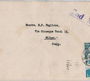 59409 -  JAPAN - POSTAL HISTORY:  COVER to ITALY - 1949