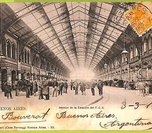 af0457  - ARGENTINA - Vintage Postcard - Buenos Aires  - 1909