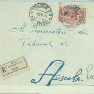 86775 - ITALY - Postal History - LEONARDO da VINCI single stamp on COVER 1953