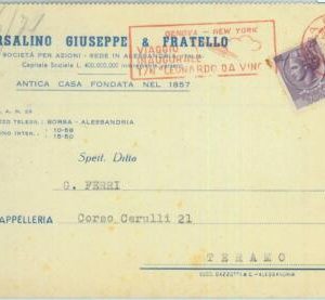 86778 - ITALY - Postal History - LEONARDO da VINCI ship postmark on CARD 1960