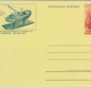 86781 - ITALY Trieste AMG FTT -  Stationery Card - LEONARDO da VINCI  1953
