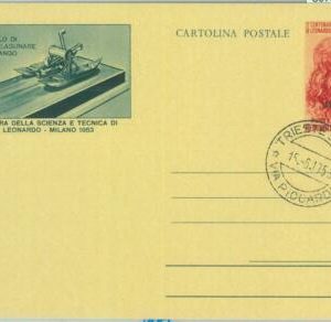 86786 - ITALY Trieste AMG FTT -  FDC Stationery Card - LEONARDO da VINCI  1953