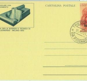 86783 - ITALY Trieste AMG FTT -  FDC Stationery Card - LEONARDO da VINCI  1953